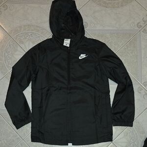 Kids Nike Black Lightweight Halfzip Jacket